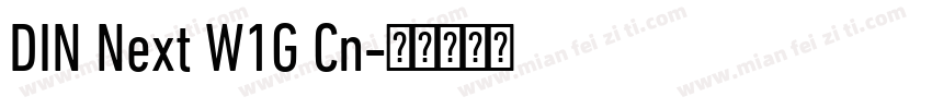 DIN Next W1G Cn字体转换